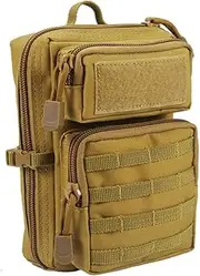 Wild Medicine Pouch Reusable Nursing Bag for Camping Outdoor First Aid Kit with Multi Pockets Durable and Convenient Design Medical Storage Bag with Strap