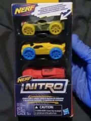 Collectible Nerf Nitro foam cars 3 pack sealed in original package 2016.