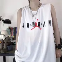 在飛比找Yahoo!奇摩拍賣優惠-Jordan 喬丹背心 無袖T恤 男背心 男生無袖衫 夏季透