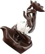 Luxshiny Buddha Incense Burner Holder Chinese Style Censer Air Purifying Decor for Relaxation