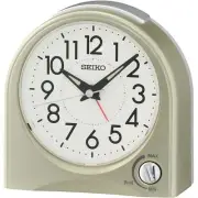 NEW Seiko Dominic Bedside Alarm Clock, Gold, 12cm