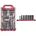 Milwaukee SAE/Metric Ratchet/Impact Socket Set 3/8" Drive PACKOUT Case (40-pc)