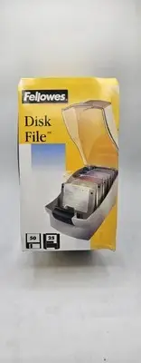 Vintage Floppy Disk Disc Storage File Fellowes Diskette Tray 1999