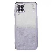 For Samsung Galaxy A22 4G (EU Version) Rhinestone TPU Phone Case Pattern Gradient Glitter Cover