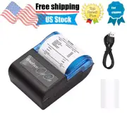 Mini USB Bluetooth Thermal Label Printer 58mm Wireless POS Receipt Handheld V0M9