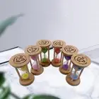 6 Pcs 1/2/3/4/5/6 Minutes Sand timers Hourglass Timer for Games Reminding