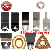 9+adapter Oscillating MultiTool Saw Blade For Rockwell Sonicrafter RK5107K Worx