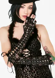 Corrupt Countess Lace Up Gloves