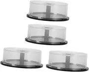 Pcs Cd Dvd Storage Bin Sturdy Plastic Case for Dvds Games Stackable Storage Boxes Pull-out Feature