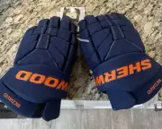 Pro Stock Sherwood Ice Hockey Gloves Connor McDavid 14