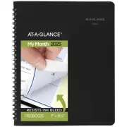2025 AT-A-GLANCE Monthly Planner, 7" x 8-3/4", Black, January To December