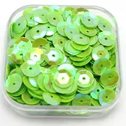 3000 Green AB 8mm CUP round loose sequins Paillettes sewing Dress Wedding craft