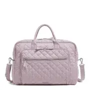 Vera Bradley Performance Twill Grand Weekender Travel Bag Hydrangea Pink