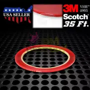 Genuine 3M VHB #4905 Double-Sided Mounting Foam Tape Automotive Car 2mmx35FT