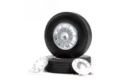 Tamiya 56512 1/14 RC Tractor Truck Aluminum 20-Spoke Front Wheel w/Tire(2pcs)Set