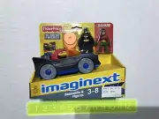 IMAGINEXT 2012/2013 DC SUPER FRIENDS BATMOBILE WITH BATMAN & ROBIN FIGURES