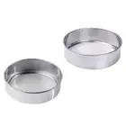 2 Pcs Flour Sieve Strainer Baking Sifter Tool Metal Flour Sifter