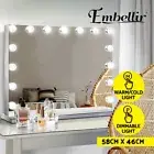 Embellir Makeup Mirror 58x46cm Hollywood Vanity with LED Light Tabletop Wall