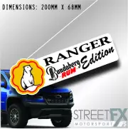 Ranger Bundaberg Rum Sticker Decal 4x4 4WD Camping Caravan Trade Truck Aussie