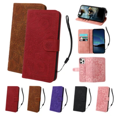 Case For iPhone 14 13 12 11 Pro Max X XR 8 7 6s Leather Wallet Card Holder Cover