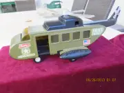 Rare Tin Toy VINTAGE BUDDY L ARMY SQ 5142 HELICOPTER MADE IN JAPAN.Very Nice!!!