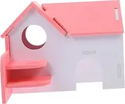 Elegant Guinea Pig Hideout 2-Tier Hamster Smooth Ladder Rat Nest Pet Villa