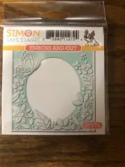 Simon Says Stamp! Emboss & Cut Flower Garden #SF272, 2.75” X 2.75” Square NEW