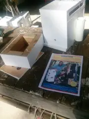 Empty triple storey native bee hive for splitting or log transfer. Book 9 inc