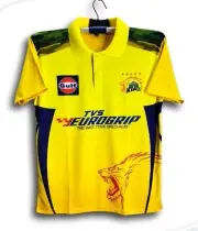 Chennai Super Kings Short Sleeve Cricket IPL Jersey For Men CSK IPL Jersey 25/26