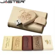 JASTER USB Flash Drive 2.0 128GB Memory Stick Wooden/bamboo Free Logo Pendrive 4