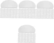 Ipetboom 4sets Haircut Facial Shield Barber Tools Face Protection Plastic Face Covers Eye Covers for Facials 50pcs*4