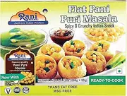 Rani Pani Puri Coins (Uncooked, Microwaveable wheat and Semolina Coins) 7oz (200g) with Pani Puri Masala (14-Spice Blend for Indian Spicy Water) 3.5oz (100g) ~ All Natural | Vegan | NON-GMO