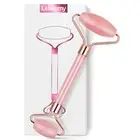 Lekeemy Rose Quartz Facial Jade Roller Anti Aging Massager Tool