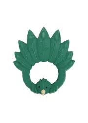 Natruba Kids Peacock Rubber Teether - Green One Size