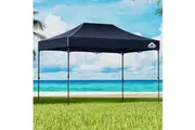Instahut Gazebo Pop Up 3x4.5m w/Base Podx4 Marquee Folding Outdoor Wedding Camping Tent Shade Canopy Navy