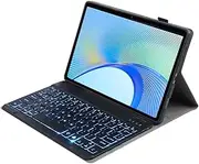 leleyo Case with Keyboard Backlit for Lenovo Tab M11 11" Smart Cover with Keyboard Backlight Magnetic Removable Wireless Bluetooth QWERTY, Black