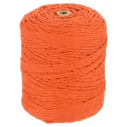Natural Macrame Cord 3mm x 328 Yards Cotton Macrame Rope, Orange Yellow