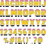 162 Pcs Pencils Bulletin Board Decoration Letters Numbers Alphabet Cutouts for Back to School Bulletin Board Decorations School Classroom Party Favors