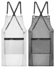 2 Pcs Clear Apron Transparent for Hair Stylist Waterproof Hair Salon Work Apr...