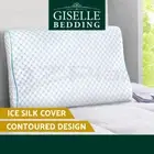 Giselle Memory Foam Pillow Ice Silk Cover Contour Pillows Cool Gel Support Home