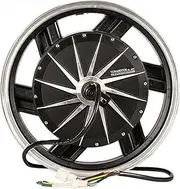 FSNEODYV Electric Bicycle Kit, 16x3.5inch 1500W Electric Hub Motor 60km/h 72V 30H Three Phase Magnet Wheel Black