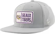 Zephyr NCAA Officially Licensed Fitted Hat M15z Defer Light Gray