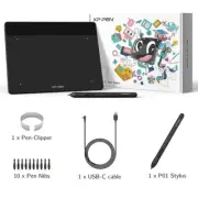 XP-PEN Deco Fun Graphics Drawing Tablet Battery-free Stylus 8192 Green XS