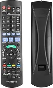 N2QAYB001076 Remote Control Compatible with Panasonic Smart Network 3D Blu-Ray Disc DVD Recorder DMR-BWT760 DMRBWT760 DMR-BWT760GN DMRBWT760GN Replacement Controller
