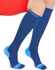Sparthos Unisex Size L-XL Cobalt Blue 20-30MMHG Firm Compression Socks 1 Pair