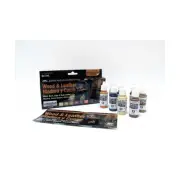 Vallejo Paint Wood & Leather Paint Set New