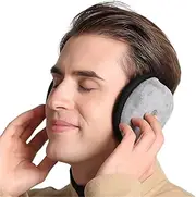 [HAMKVBPR] Men's Winter Earmuffs Plush Warm Earmuffs Ear Warmers Outdoor Antifreeze Earmuffs Outdoor Earmuffs(Gray)
