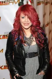Musician Allison Iraheta poses on the red carpet 2009 Jingle Ball - Old Photo