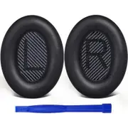 Professional Replacement Earpads Cushions for Bose Quiet Comfort 35(QC35) & Quiet Comfort 35 II(QC35ii) Headphones(Black)