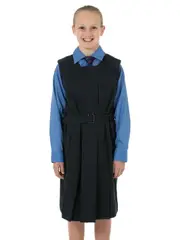Navy Box Pleat Tunic